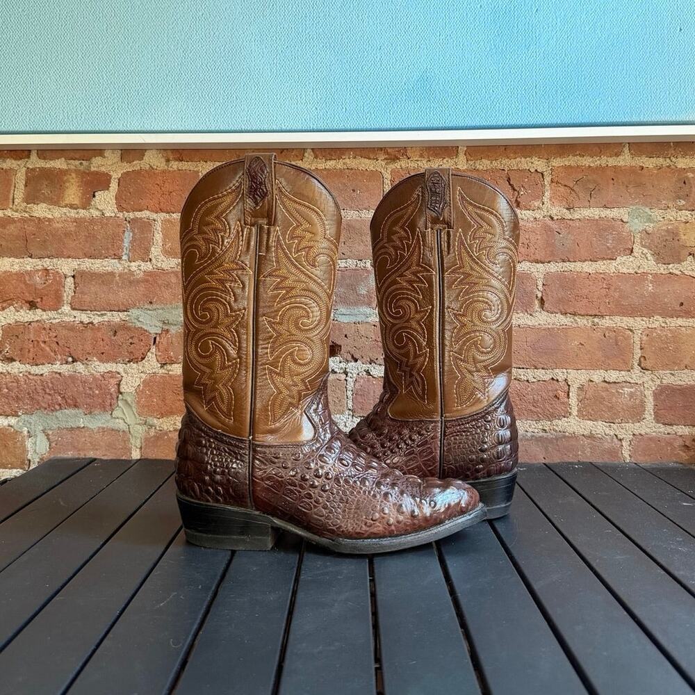 Mexican Exotic Alligator Men's Cowboy Boots